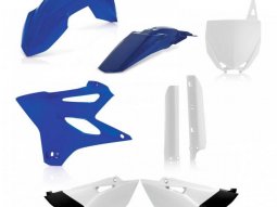 Kit plastique complet Acerbis Yamaha 85 YZ 2018 Bleu / Blanc Brillant