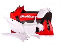 Kit plastique Polisport Honda CRF 110F 13-17 (rouge / blanc origine)