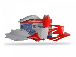 Kit plastique Polisport Honda CRF 250R 2010 (rouge / blanc origine)