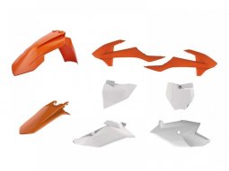 Kit plastique Polisport KTM 85 SX 18-20 orange / blanc (couleur origine)