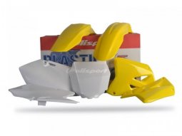 Kit plastique Polisport Suzuki 250 RM 01-08 (jaune-blanc origine)