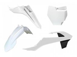 Kit plastique RTech blanc pour KTM SX 65 16-21 blanc