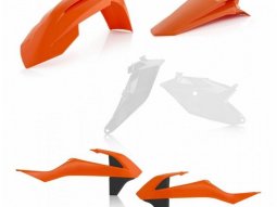 Kit plastiques Acerbis KTM 85 SX 18-23 orange / blanc / noir (couleur orig