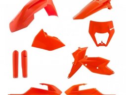 Kit plastiques complet Acerbis KTM 125 EXC 2019 (orange 16)