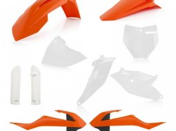 Kit plastiques complet Acerbis KTM 85 SX 18-23 orange / blanc / noir (coul