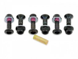 Kit vis et Ã©crous de couronne Bolt M8x30mm noir (6...