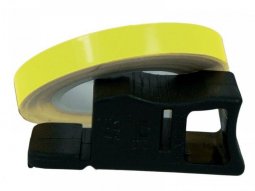 Liseret de Jante Chaft jaune fluo 7mm x 1,5m avec applicateur