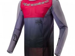 Maillot cross Alpinestars Supertech Dade iron red berry