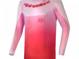 Maillot cross Alpinestars Supertech Dade red berry lilac