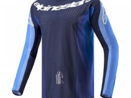 Maillot cross Alpinestars Techstar Pneuma dark navy / light blue