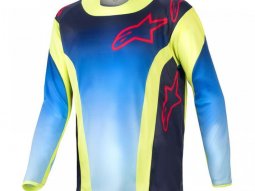 Maillot cross enfant Alpinestars Youth Racer Hoen yellow fluo / blue nig