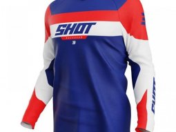 Maillot cross enfant Shot Draw Kid League blue / red