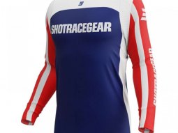 Maillot cross Shot Contact Mythic blue / red