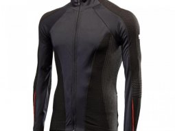 Maillot manches longues Sixs Wind Jersey WT noire / rouge