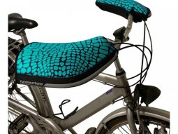 Manchons de guidon vélo Tucano Urbano City armadillo noir / turquoise