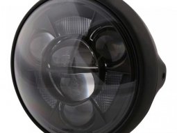 Optique de phare LED Ø17cm Highsider Bates Style Type 11 noir