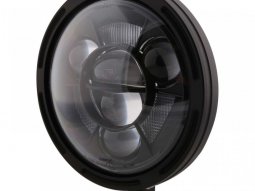 Optique de phare LED Ø17cm Highsider Frame-R1 Type 11 noir montage in