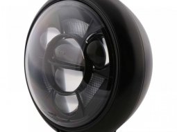 Optique de phare LED Ø17cm Highsider HD-Style Type 11 noir montage in