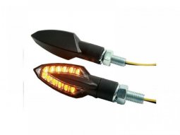 Paire de clignotants Brazoline LED Vinci noir