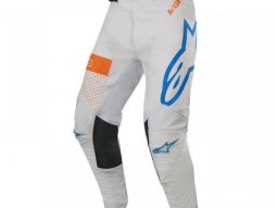 Pantalon cross Alpinestars Racer Atomic cool gray / mid blue / orange fluo