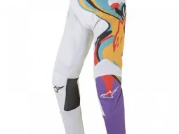 Pantalon cross Alpinestars Racer Flagship off blanc / multicolore