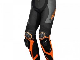 Pantalon cuir Ixon Vortex 3 noir / anthracite / orange