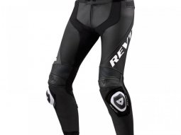 Pantalon cuir Revâit Apex noir / blanc (long)