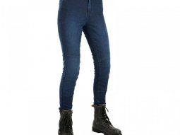 Pantalon textile femme Oxford Super Jegging WS indigo â Long