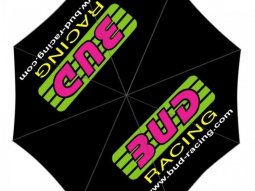 Parapluie Bud Racing Original logo rose / vert