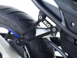 Patte de fixation de silencieux R&G Racing noire Honda CBR 500 R 16-18