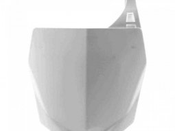 Plaque numéro frontale RTech blanche pour Suzuki RM 85 03-16