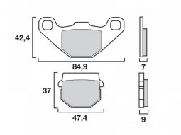 Plaquettes de Frein Brembo Off-Road SD - mÃ©tal...