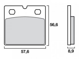 Plaquettes de Frein Brembo - Organique