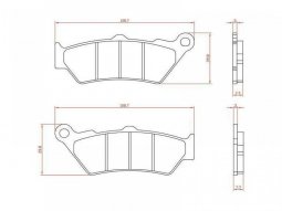 Plaquettes de frein Brenta pour BMW R 1200 GS de 2013-18