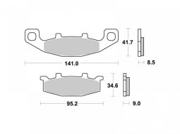 Plaquettes de Frein SBS - mÃ©tal frittÃ©