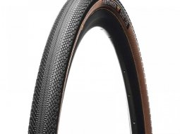 Pneu gravel Hutchinson Overide 650Bx47 Tubeless Ready TS noir / marron