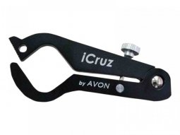 RÃ©gulateur de vitesse pince Avon Grips iCruz noir pour guidon...