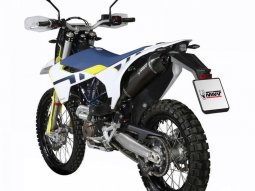 Silencieux Mivv STR-1 inox noir / carbone Husqvarna 701 Supermoto 21-24