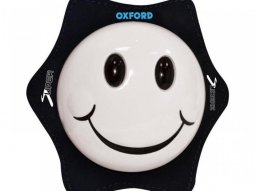 Sliders de genoux Oxford Smiley blanc
