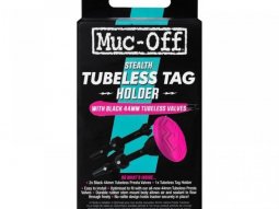 Support antivol Muc-Off Apple Air Tag valves tubeless 44mm noir (valve