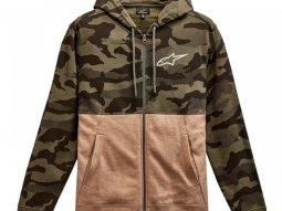 Sweat Ã  capuche Alpinestars Block camo vert militaire / beige