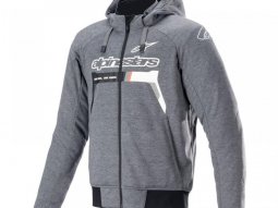 Sweat Ã  capuche moto Alpinestars Chrome Ignition gris...