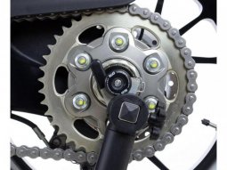 Tampons de bras oscillant diabolos R&G Racing noir Ducati Sport Classi