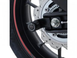 Tampons de bras oscillant R&G Racing noir sur platine Honda CBR 500 R