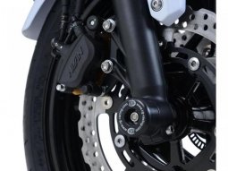 Tampons de protection de fourche R&G Racing noirs Kawasaki Z650 17-18