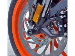 Tampons de protection de fourche R&G Racing noirs KTM RC 390 14-18