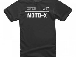 Tee-shirt Alpinestars Moto-X noir / blanc