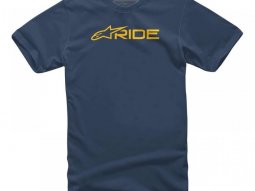 Tee-Shirt Alpinestars Ride 3.0 navy / gold
