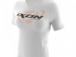 Tee-shirt femme Ixon UNIT blanc / noir / orange