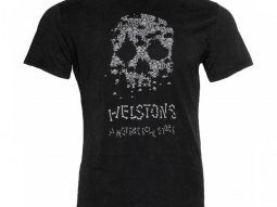 Tee-shirt Helstons Bones noir / blanc